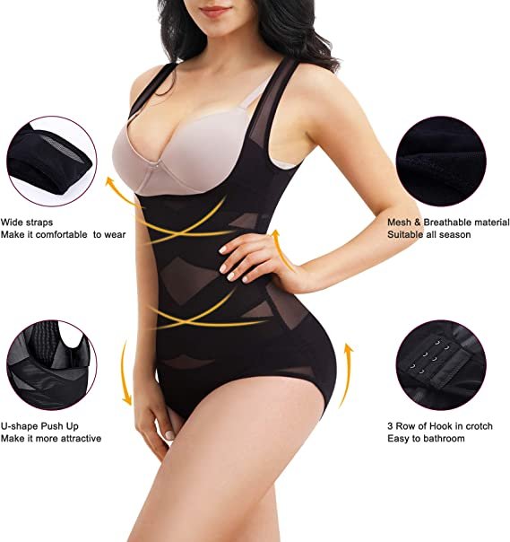 Shapewear Bodysuit for Women Tummy Control Butt Lifter Panty